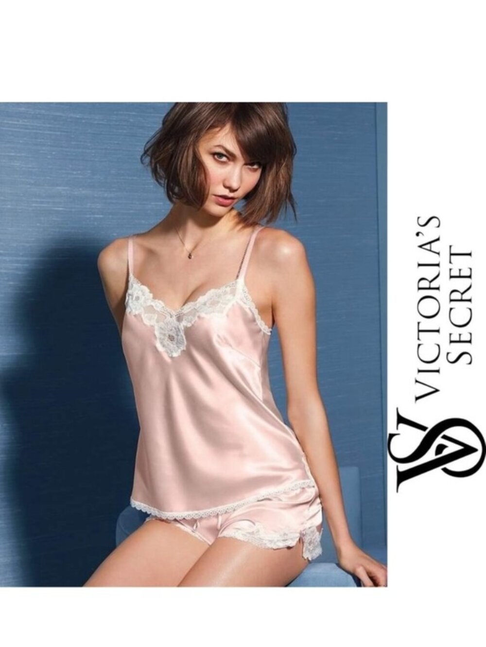 Victoria's Secret | Blush Pink Silky Lace Trim Sleep Shorts | Size Small